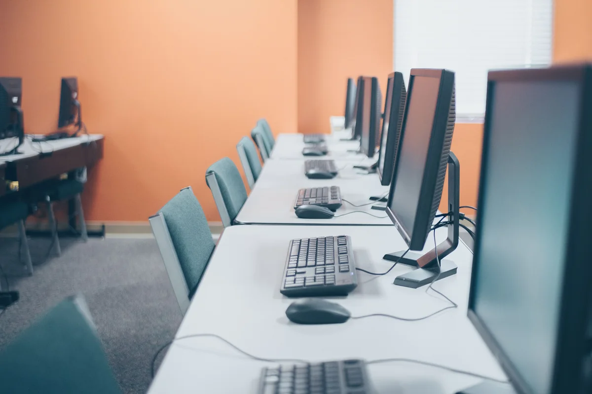 Computersystemen in een professionele werkomgeving